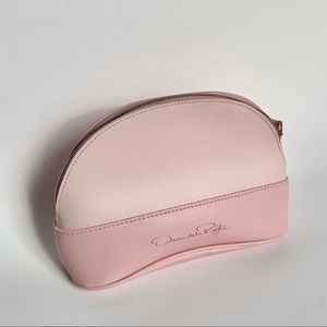 Oscar de la Renta Pink Cosmetic Bag Makeup Case